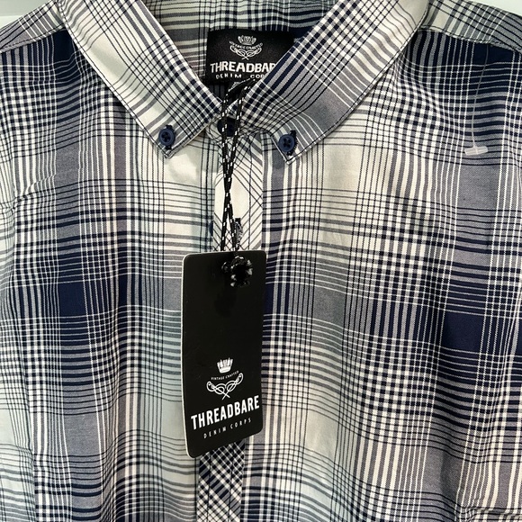 Threadbare Denim Corp long sleeve Men’s Shirt Size Large-Tall - Picture 2 of 6